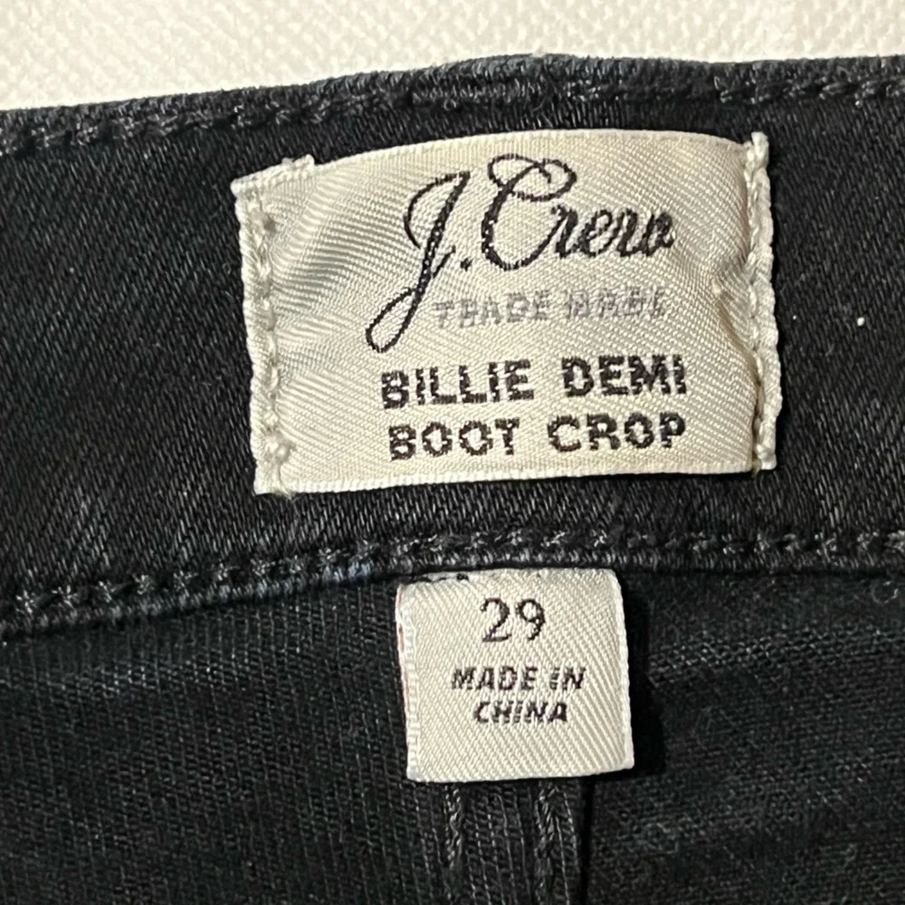 J. Crew Black Ankle-Cropped Jeans